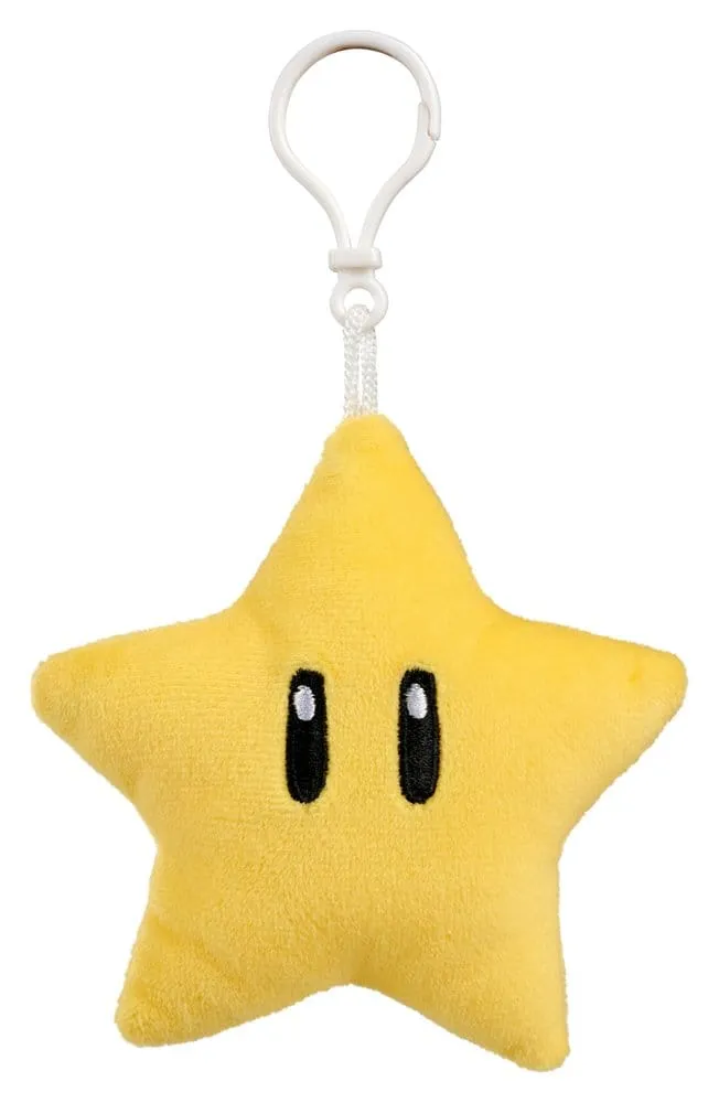 Super Mario Icons Plush Keychain 10cm - 1 Unidade Aleatória